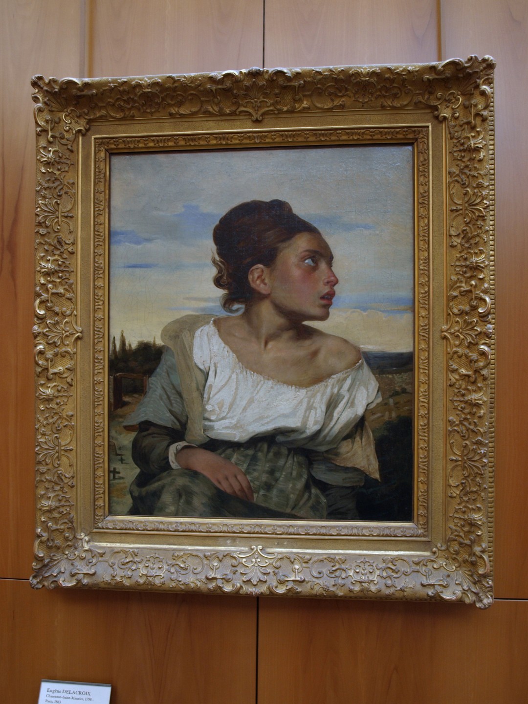 Jeune Orpheline au Cimetiere by Eugene Delacroix